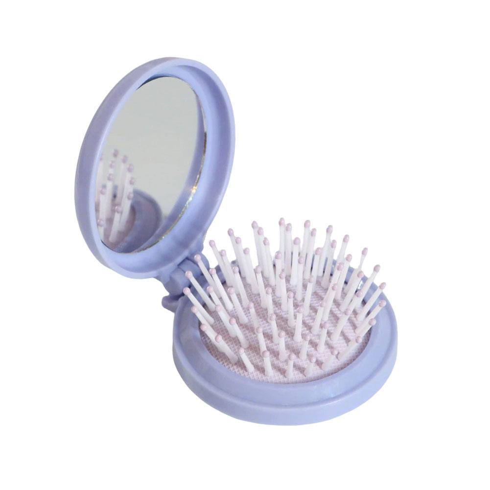 Folding Air Bag Comb With Mirror Mini Portable Travel Hair Brush Anti-static Styling Brush Head Massager Brush