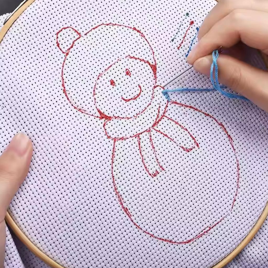 Vícebarevná vyšívací příze Křížkový steh Příze Bavlna Šicí klubka Klubko Sada Nástroj na šití pro kutily