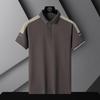 Erkek Yaz Polo Gömlek T-Shirt Iş Rahat Nefes Tee Düz Renk Gevşek Rahat Yaka Kısa Kollu Gömlek