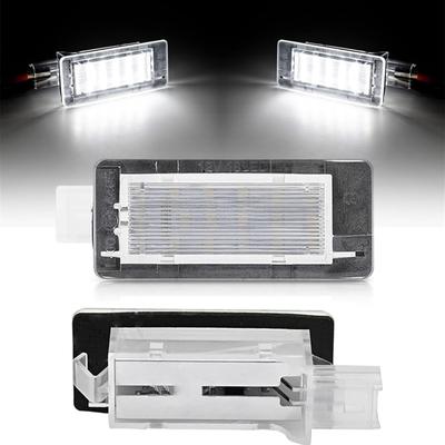 2x LED numbrimärgi valgustus Renault Captur Clio 3 Clio 4 Espace 4 Fluence Laguna 3 jaoks, Canbus, veavaba, veekindel, valge