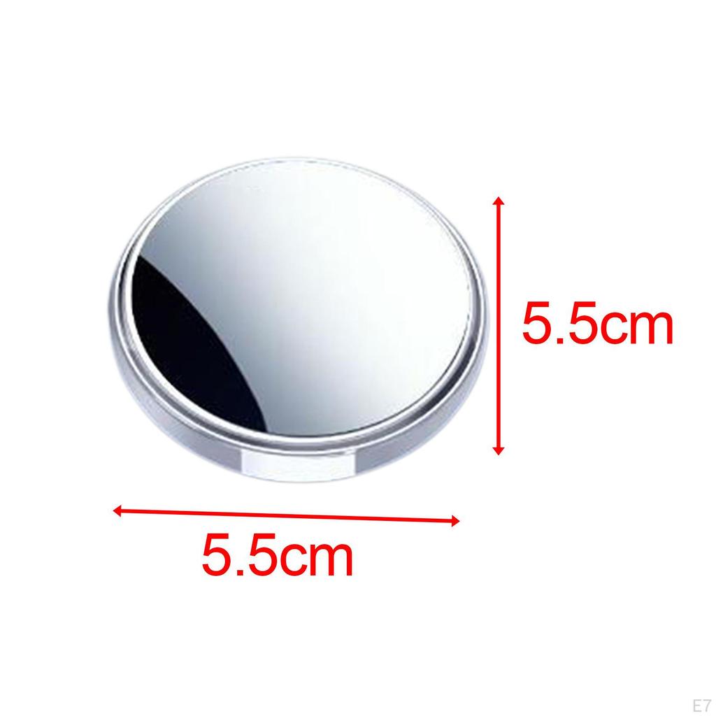 2 Pieces Blind Spot Mirror Round Clear Glass with Housing Protection Rear View Wide Angle for