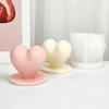Two-handed Holding Love Candle Silicone Mold Carved Heart-shaped Candle Making Plaster Soap Chocolate Baking Tool Wedding Gift
