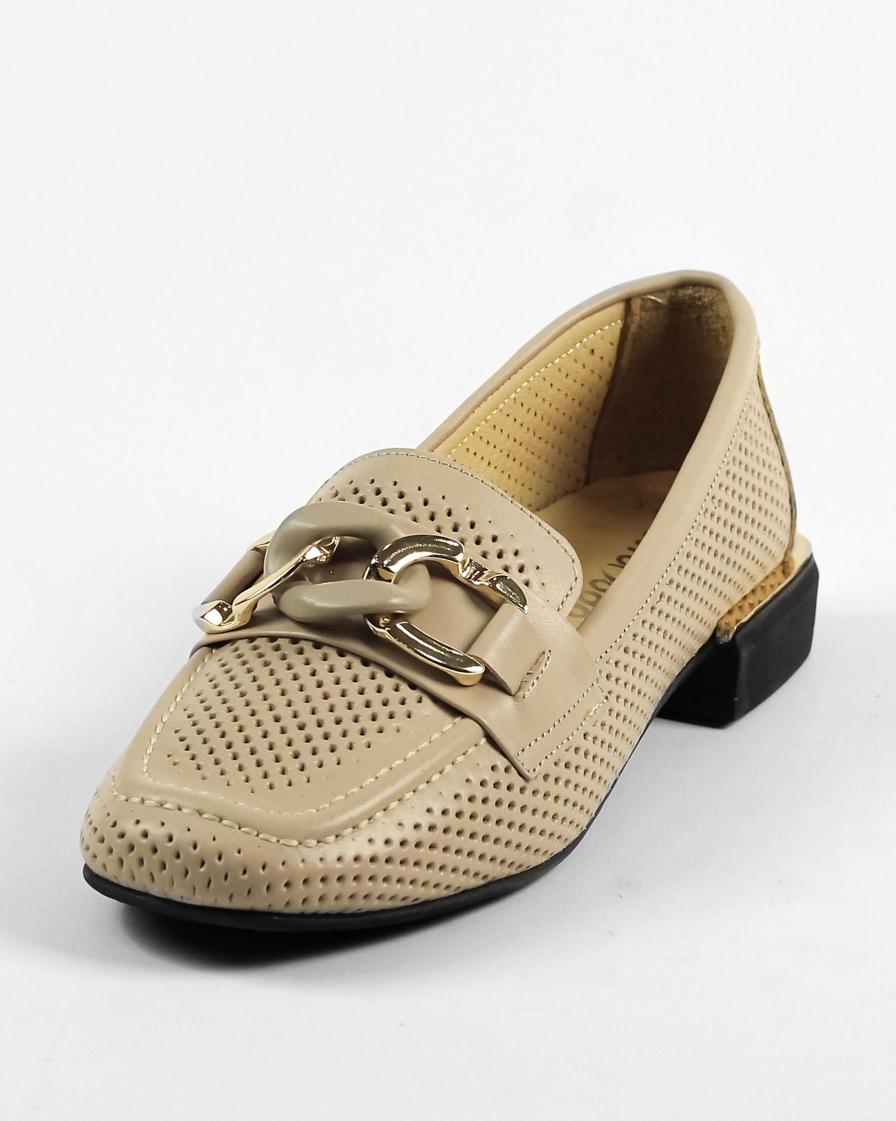 

Туфлі перфоровані Evromoda 805241 36 Бежева шкіра 41 бежевий