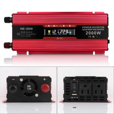Little Genius 2000W Autós Inverter 12V-ról 110V/220V-ra LCD kijelzővel