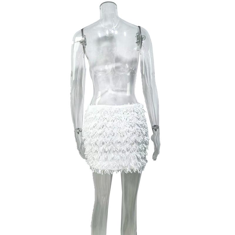 Fustă scurtă cu paiete sexy europeană și americană: Slăbire & Elegant pentru Femei