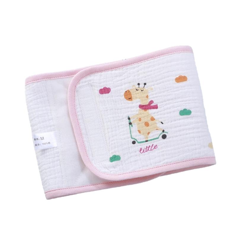 Baby Umbilical Cord Belt Cartoon Printed Infant Belly Binder Gender Neutral Adjust-able Belly Protector Band for Newborn