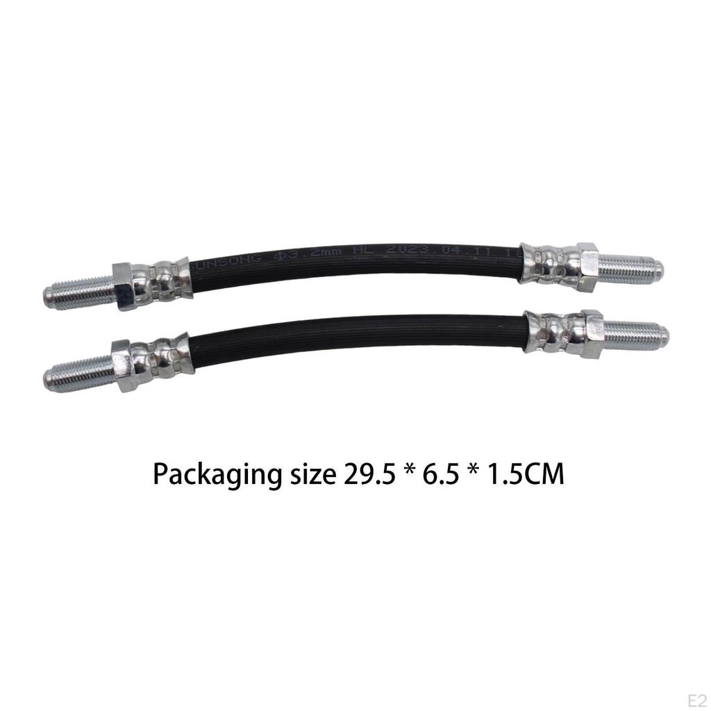 2 Pieces Car Rear Brake Hoses Rubber Gbh250 High Reliability Sturdy Replaces Auto Accessories Easy