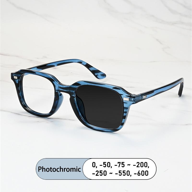 Vintage Brand Square Frame Myopia Glasses Prescription Nearsight Anti Blue Light Women Eyewear 89239