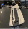 Men's Winter Lambswool Hooded Jacket: Loose, Plush, Trendy Korean Style for Couples.