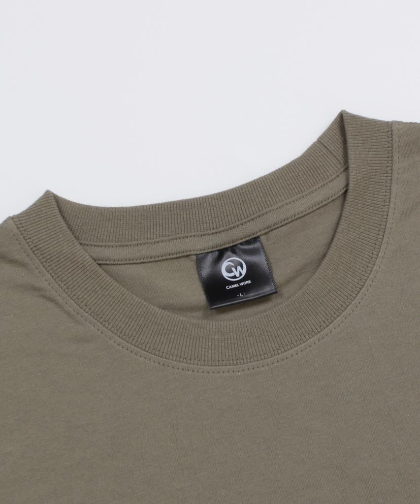 CAMEL WORK Online Number Short Sleeve T-Shirt (Khaki)
