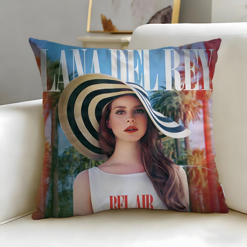Populära sångerskan Lana Del Rey Kuddfodral Mjukt & Lätt att Tvätta Örngott – Mångsidigt för Soffa, Säng, Resa och Kontor