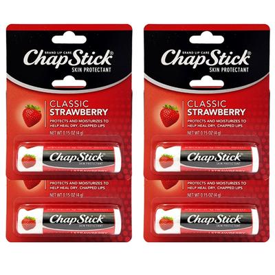 Chapstick Classic Strawberry, 4g, 4 Packs