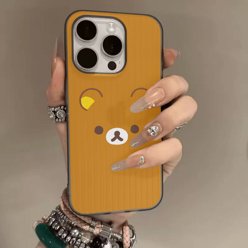

Popular Cute R-rilakkumas Bear For IPhone 17 16 15 14 Plus 13 12 11 Pro Max With Shockproof Protective Phone Cover iPhone 16 plus