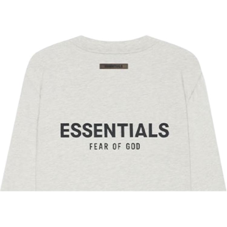 Fear of God Essentials SS21 Long Sleeve T-Shirt 'Light Heather Oatmeal' Men's FOG-SS21-598