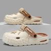 Fashion NEW 2025 Summer Thick Bottom Fashion Sandals Men Woman Casual Beach Shoes Hollow-Out Outdoor Slippers Cave Garden Shoes