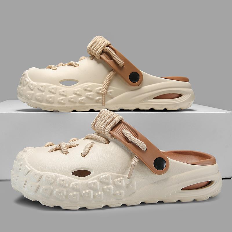 Fashion NEW 2025 Summer Thick Bottom Fashion Sandals Men Woman Casual Beach Shoes Hollow-Out Outdoor Slippers Cave Garden Shoes
