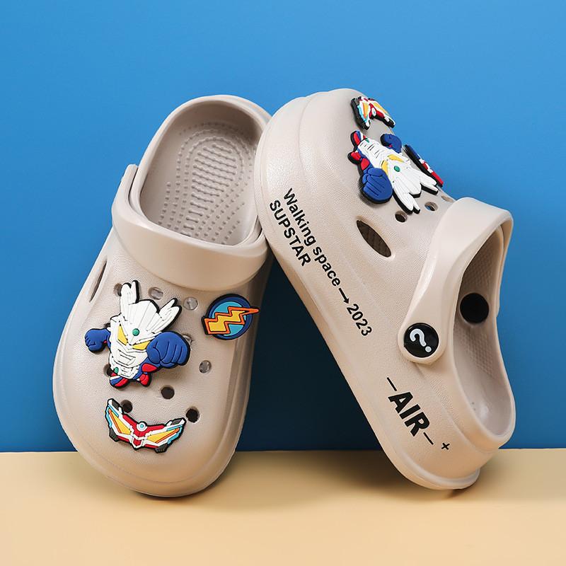 Cartoon Design Cute Kids Clogs Breathable Summer Shoes Nonslip Eva Sandals Boys For