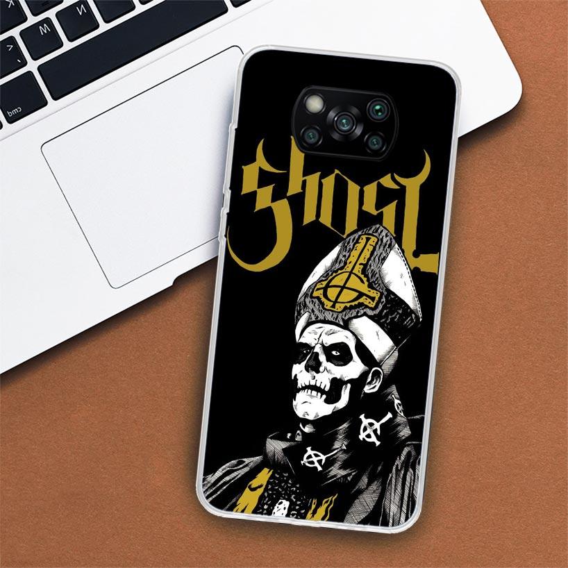 Ghost Papa Emeritus Phone Case For Xiaomi Poco X3 Nfc X4 Gt X5 Pro M5S M4 M3 M2 F5 F4 F3 F2 F1 Mi Note 10 Fundas Shell