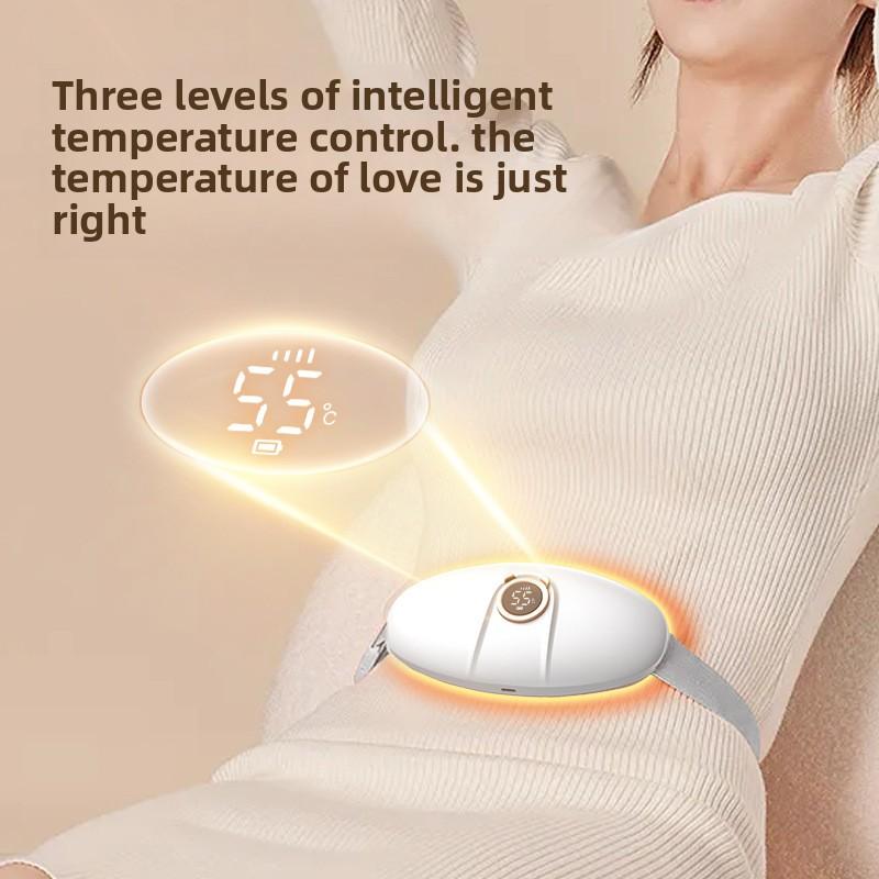 Palace Warming Belt Girls Use Warm Baby Vibration Hot Compress Waist Massager Waist Belt Digital Display Palace Warming Treasure