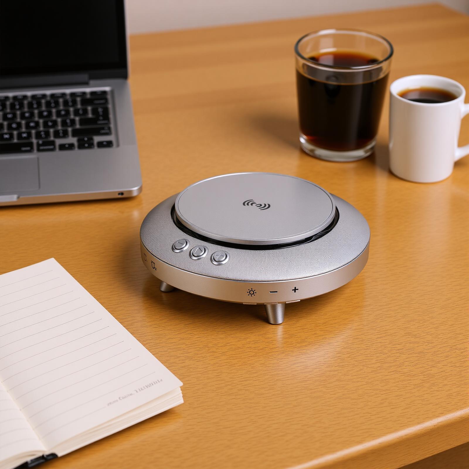 

Speaker and Wireless r with Light and 360 degrees Surround Sound for Home Bedroom