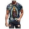 Plus Size Men Short Sleeve 3D Printed  Tops Tee T-Shirt Blouse