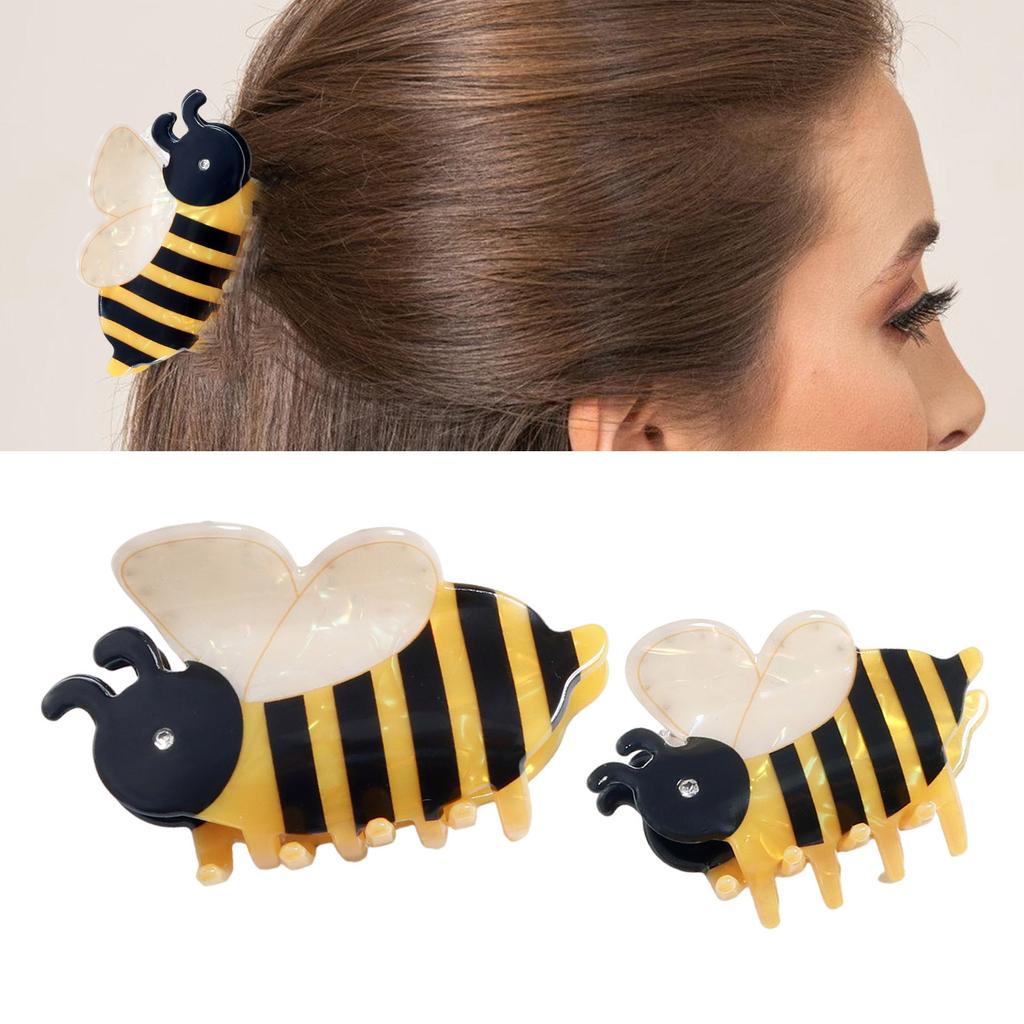 Hair Claw Clip Princess Theme Hair Claw Clamp Lovely Bee Hair Catch Barrettes Strong Hold Hairpin for Girls