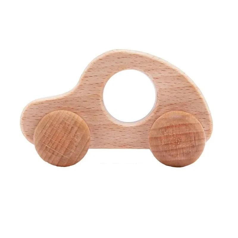 Baby Teether Toys Silicone Car Toys Baby Pushcart Bpa-Free Car Airplane Cognitive Silicone Model Baby Room Decoration Baby Gift