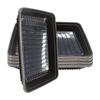 Square Black Cultivation Pot Small Transparent Agricultural Seedling Tray