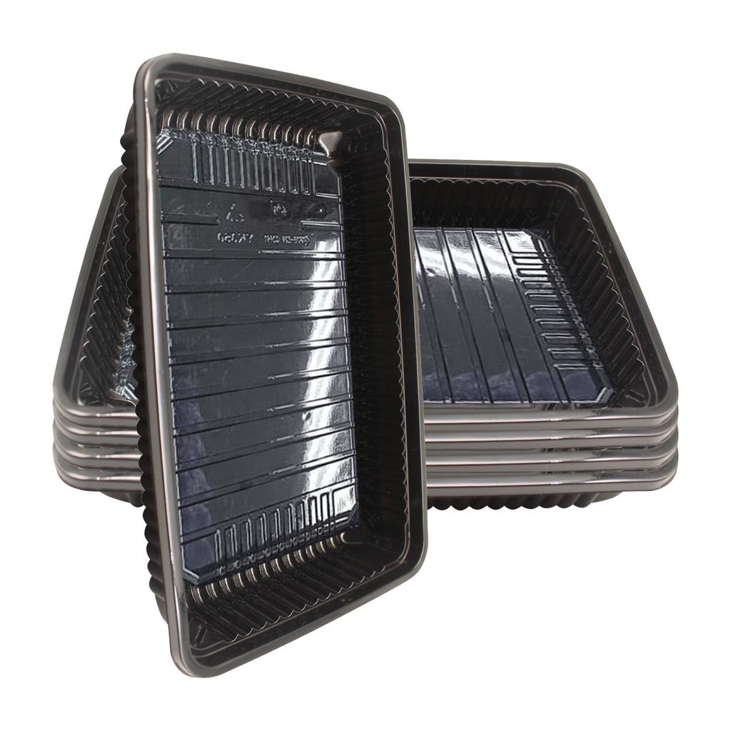 Square Black Cultivation Pot Small Transparent Agricultural Seedling Tray