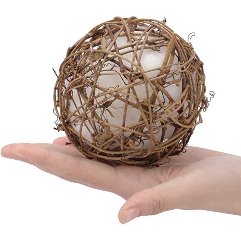 Pet Chewing Toy Parrot Bird Biting Toy Bird Rattan Balls Cages Cockatoo Parakeet Cockatiel Swing Playing Toy Birdcage