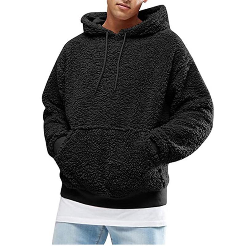 Spring and Autumn Lamb Plush Cotton Coat Men's Cotton Coat Casual Granular Fleece Coat