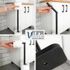Toilet Paper Stand, Bathroom Floor Mount, Black