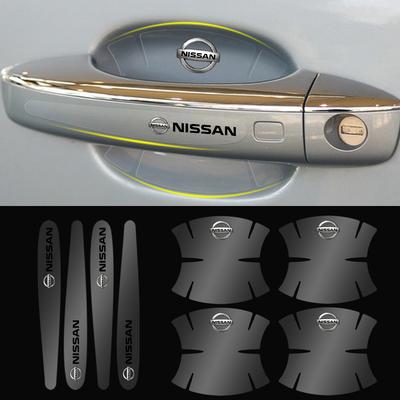 Car Anti-scratch Protective Film Car Door Handle Sticker For Nismo Almera Tiida Sunny QASHQAI Skyline Juke X-trail Sentra
