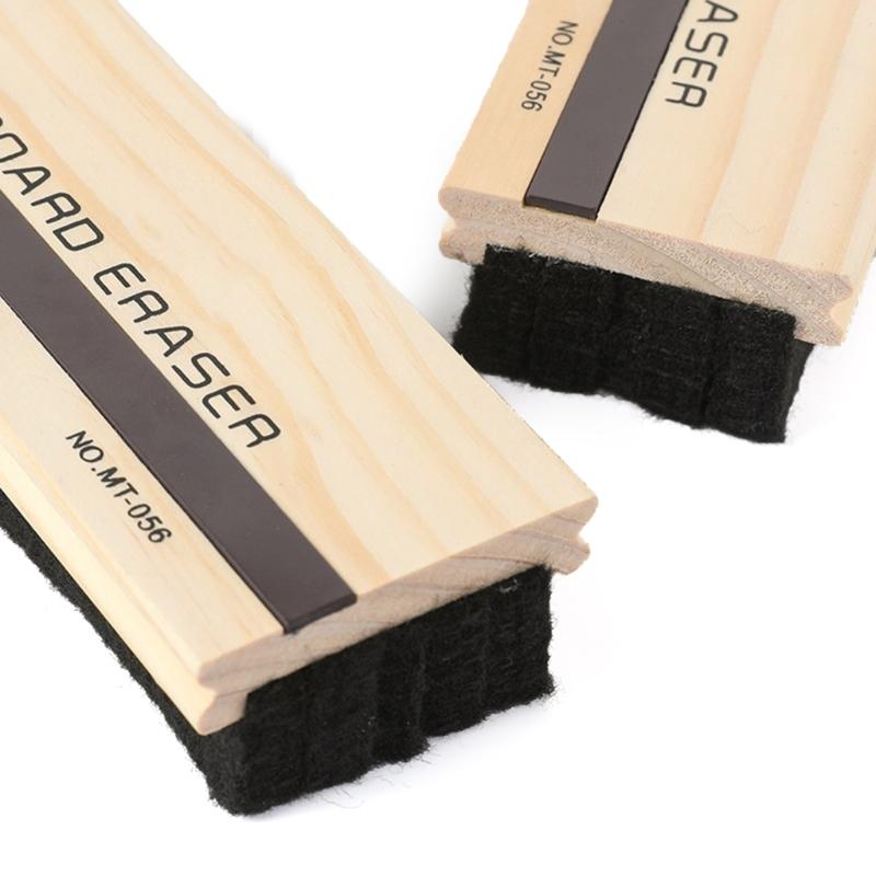 6Pcs Wood Chalkboard Erasers Wool Felt Eraser Dustless Blackboard Eraser Chalks Eraser for Teacher Kid School Office