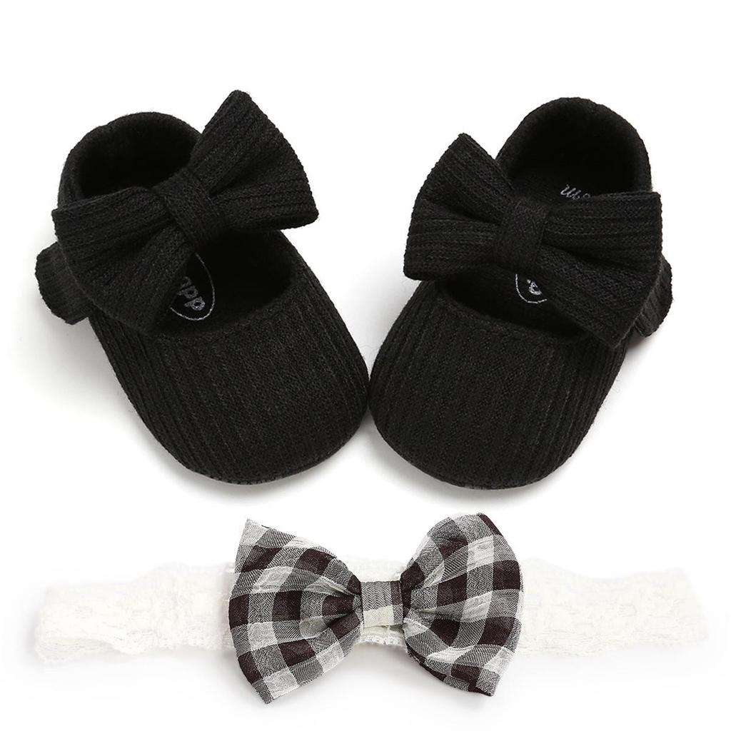 Soft Wool Princess Baby Girl Shoes with Small Flower, Ideal for 0-1 Year Olds