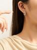 Horseshoe Stud Earrings with Diamonds High-quality Jewelry Gifts for Daily Wear, Men and Women Are Not Limited