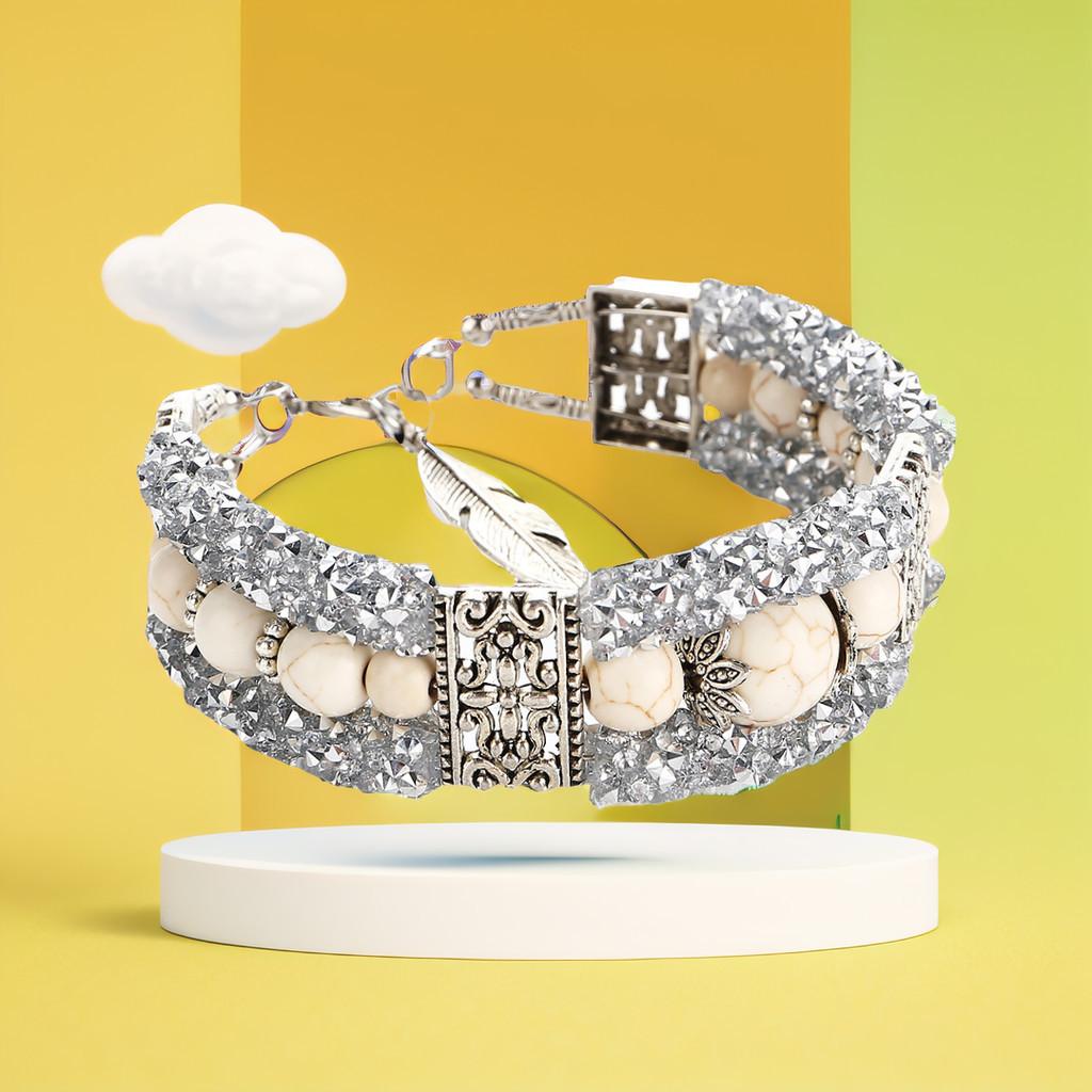 Exquisite Handmade Turquoise Bead Bracelet For Women And Men Original Design