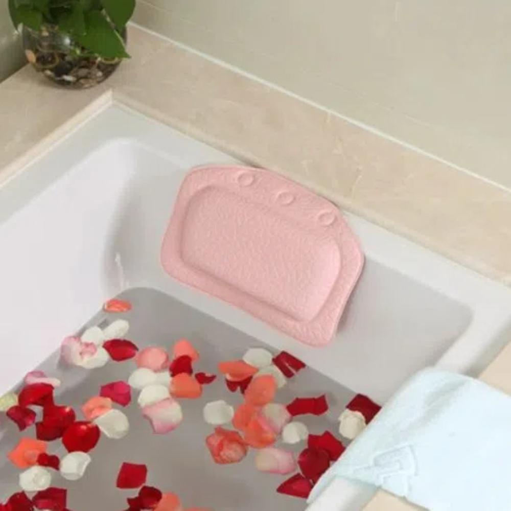 

Waterproof Bath Cushion Non-slip Spa Headrest Barber Shop Cushion Bath Pillow Spa розовый