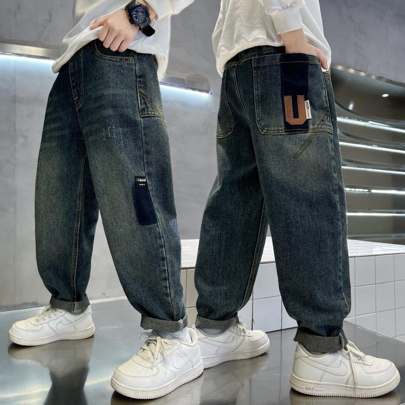 Boys' Trendy Jeans: 2025 Spring/Autumn Style Casual Long Pants for Kids