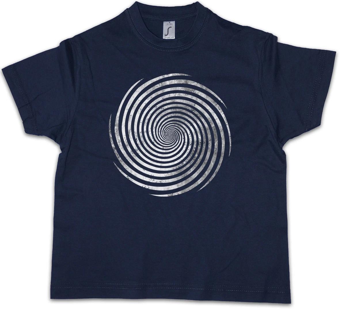 HYPNO SPIRAL I Kids Boys kids boys T-Shirt Spiral Labyrinth Mystic Hypnotic Circle 160
