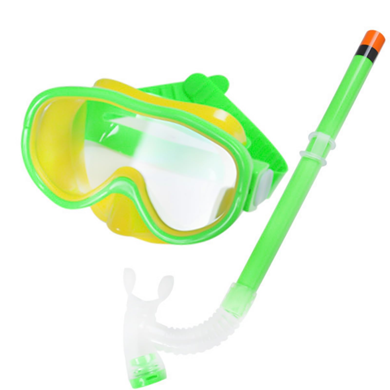 

Swimming Snorkeling Mask Snorkel UV Tempered Impact High For Ages Green Children s Goggles, Goggles, & Set, Anti-Fog, Protection, Glass, Silicone, зелёный