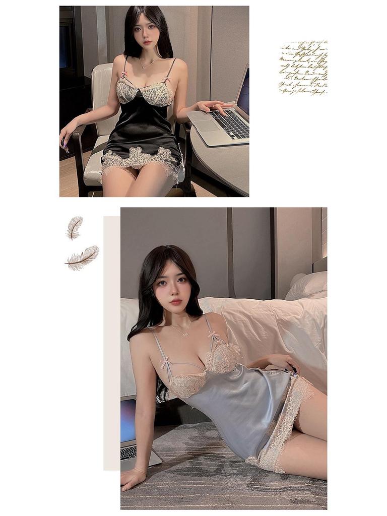 Exquisite Spitzenwäsche: Durchsichtiges Sexy Nachthemd