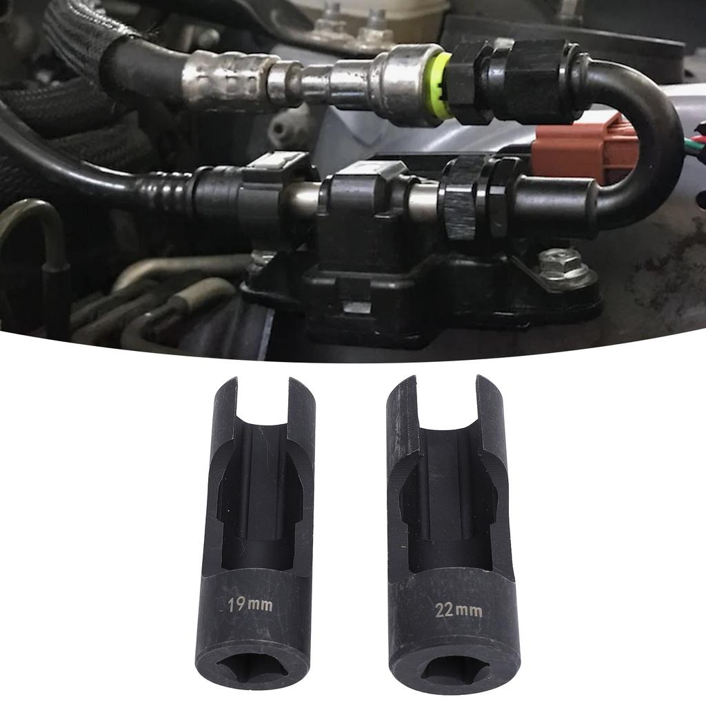 2 Pcs 1Celsius2 Inch Injector Fuel Line Socket Wrench Set Nut Wrench Spanner   Tangsten Steel for Bent Pipes EGT Sensors   Switches