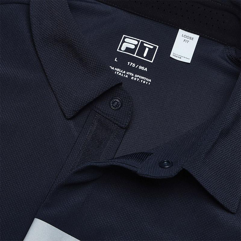 New FILA Polo Shirt Men's Tide Blue A11M435126FDB