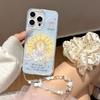 Glitter Shell Gimbal Candle Bow Suitable for Apple 16PM Cute 13 Mobile Phone Case Iphone15pro Protection