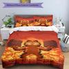 Set copripiumino 3 pezzi (1*Copripiumino + 2*Federe, Senza Nucleo), Set Biancheria da Letto con Stampa Garfield, Decorazione Camera da Letto, Stagione Unica, Regalo di Compleanno