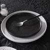 Flowing Sand Effect Ceramic Steak Plate Set