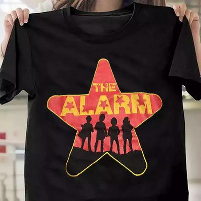 Rare The Alarm Band Short Sleeve Black All Size T-Shirt.webp Unisex T-Shirt