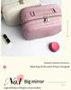 New 2025 LED Mirror Makeup Bag: Large-Capacity, Portable, Hanging Suitcase Storage for Women