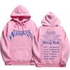 Stray Kids dominATE Europe Tour Blue Death Hoodie, Front Gothic Stray Kids Lettering Wing Graphic Full European Date List Oversized K‑Pop Fan Pullover